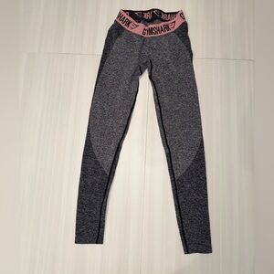Gymshark Flex Gray and Pink Leggings